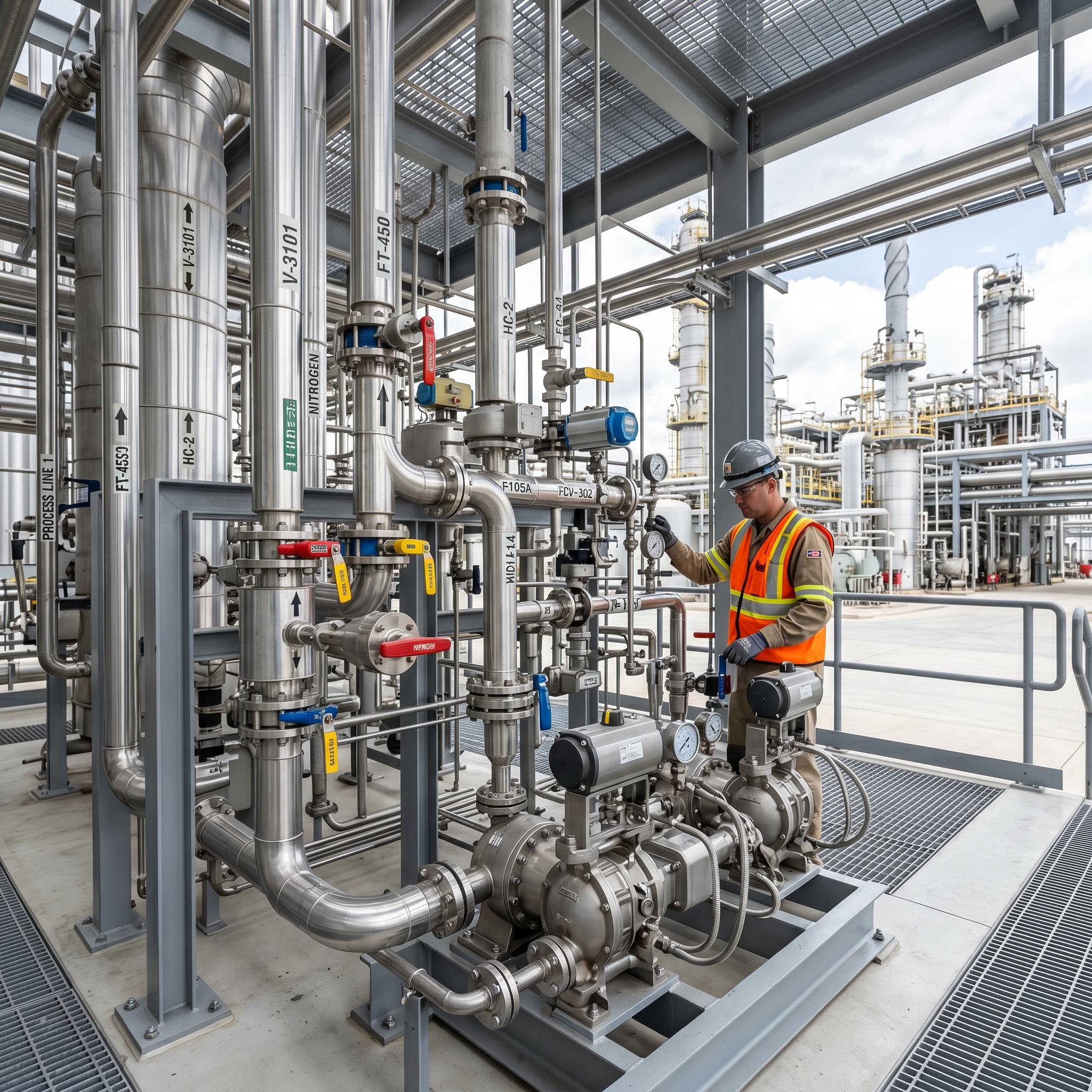 Pompa Transfer Cairan Kimia Petrokimia PT Fluidco
