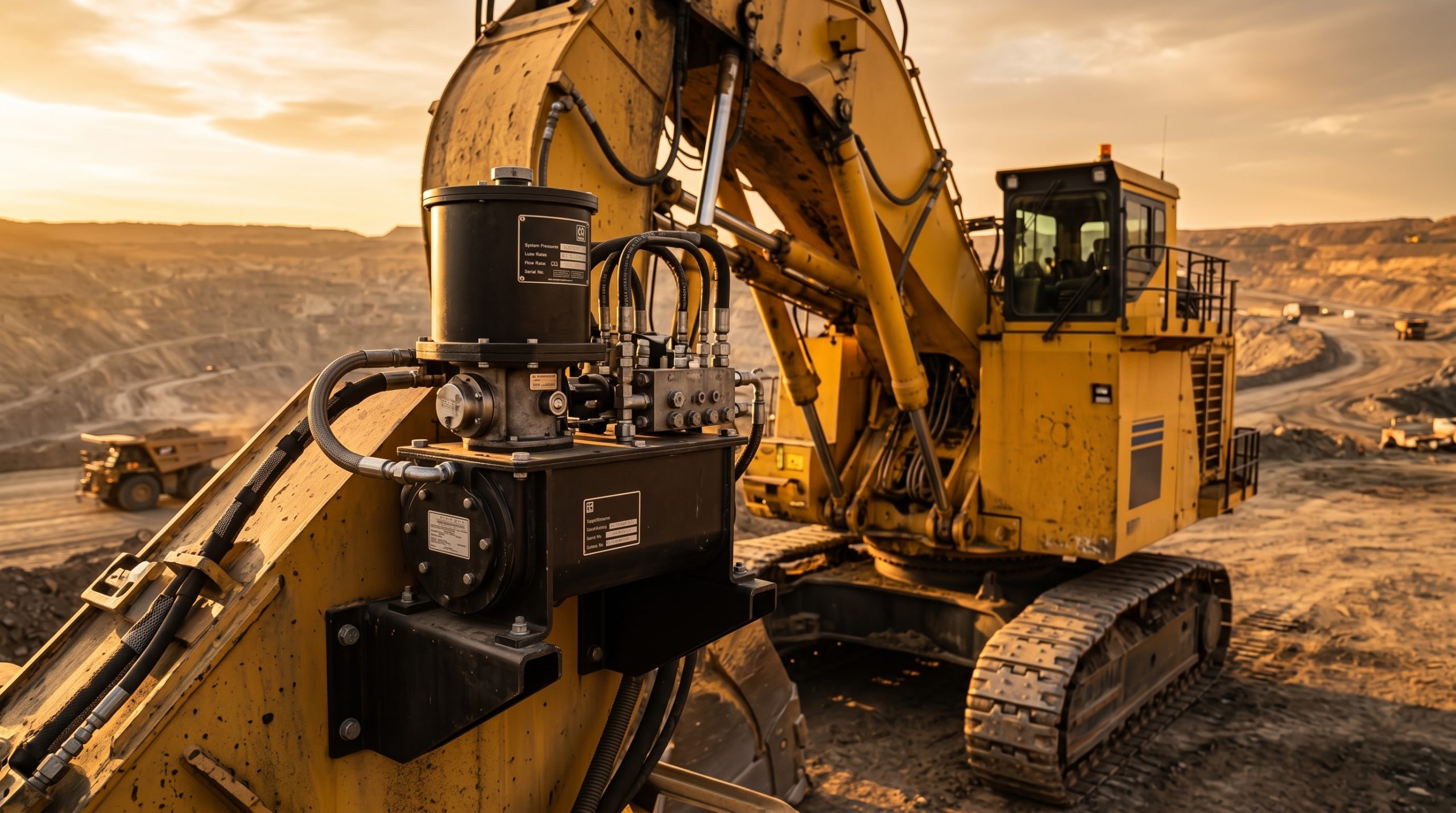 Automatic lubrication system terpasang pada alat berat pertambangan
